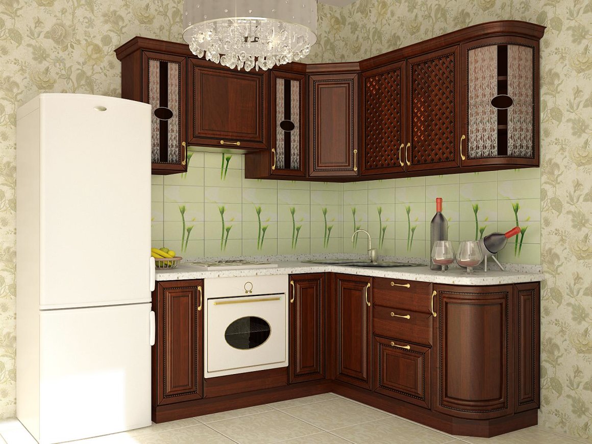 Кухня угловая София. Готовый вариант 2: купить угловую модульную кухню ...