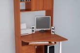 Угловой компьютерный стол С825 - кальвадос